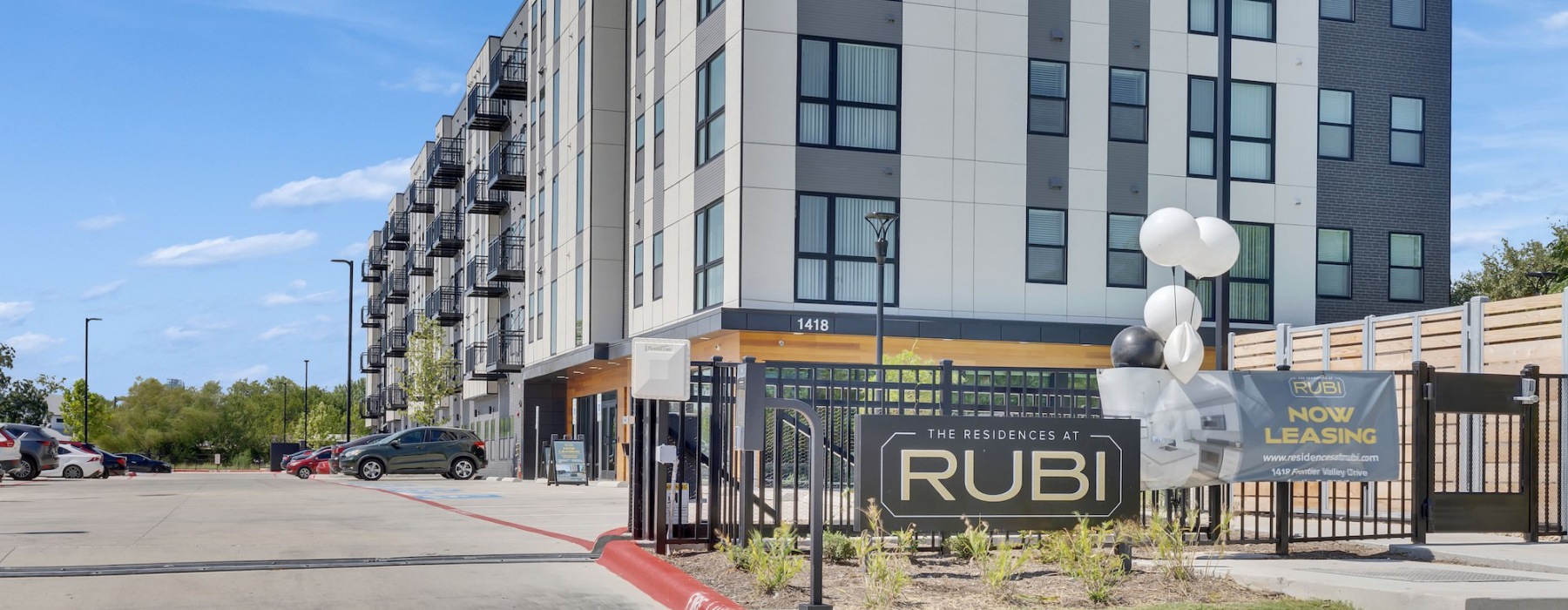 the exterior of the Rubi apartments